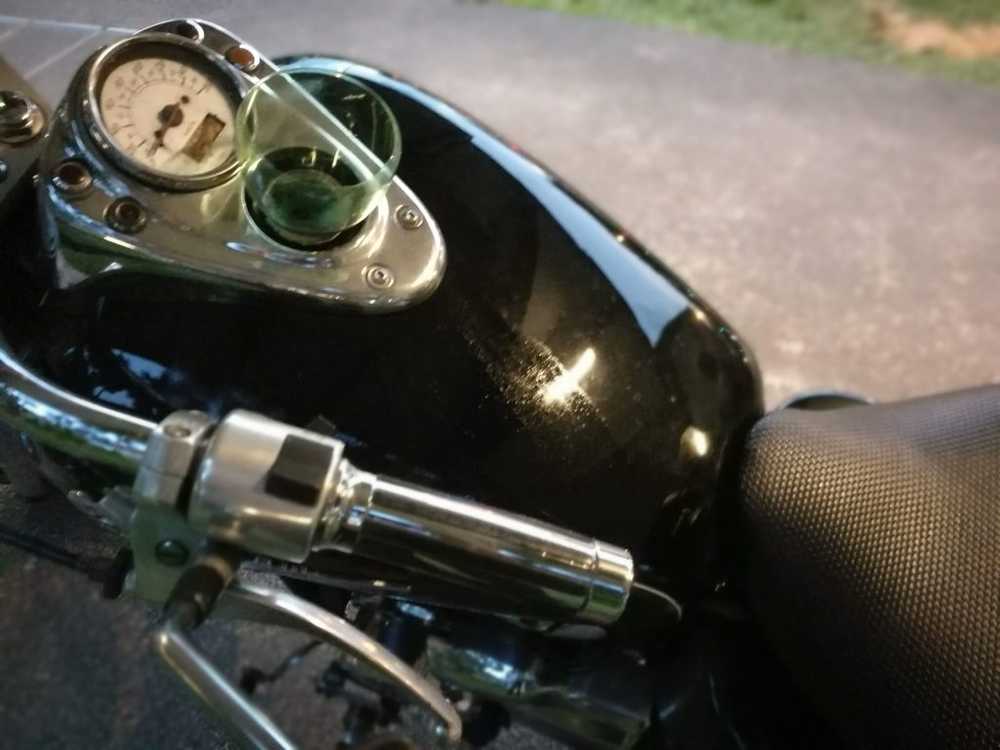 spillage onto the tank of motorcycle when transferring fuel