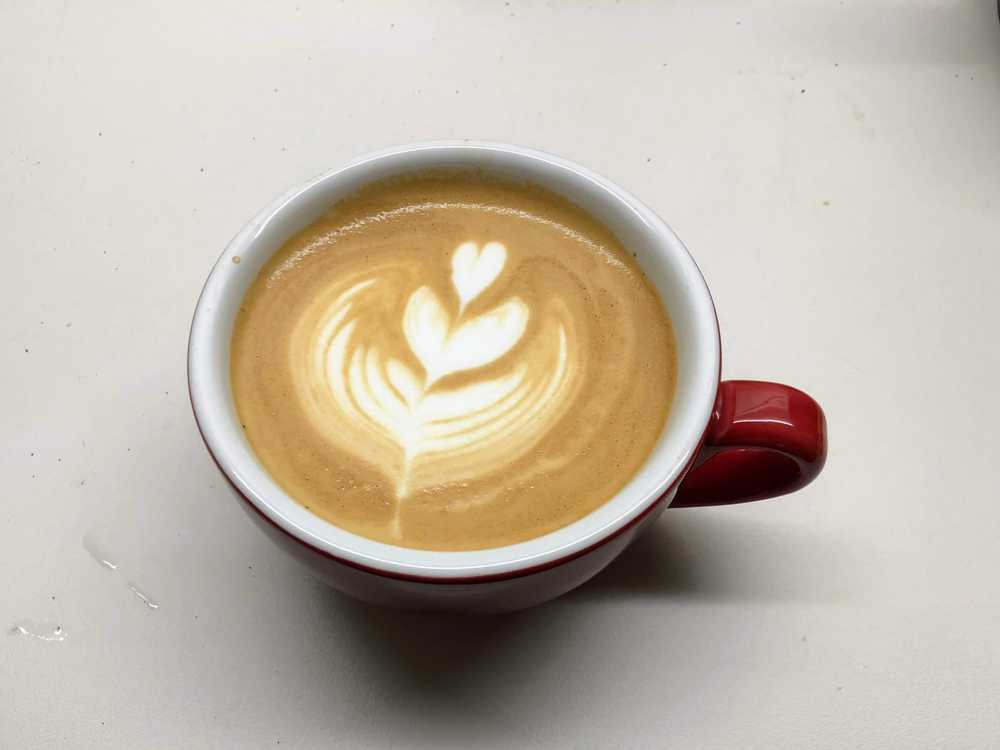 picture of a cappuccino I made at home with a good coffee setup in Singapore