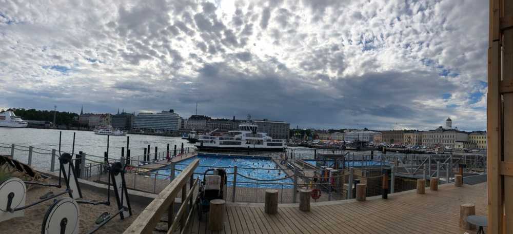 The view from the beautiful Allas sauna and sea pool - easily one of my favourite places in Helsinki!